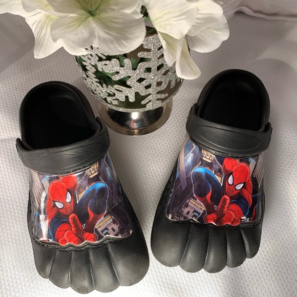 SOLD Marvel Spider-Man S:13/1 Water /activity Clogs Black Summer Water Sandal - Picture 5 of 9